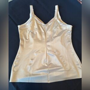 Ruby Ribbon Sheer Cami, size 42 Pale (beige) Brand New without tags